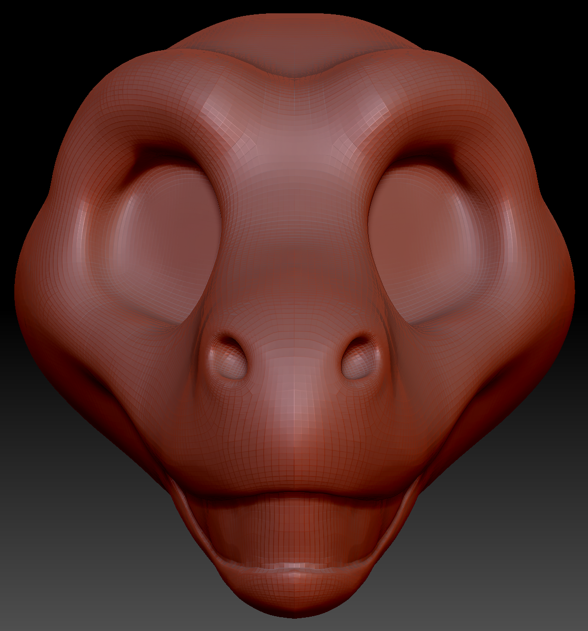 Toony Raptor Gender Neutral Toony Raptor Static Jaw Head Base Variant 1 · FuzzButt ...