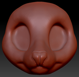 Western Kemono Lemur Head Base