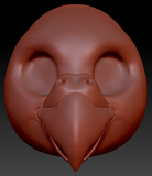 Gender Neutral Budgie Static Jaw Head Base