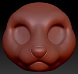 Western Kemono Mink Head Base