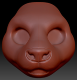 Gender Neutral Asian Small-clawed Otter Static Jaw Head Base Variant 1
