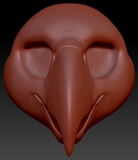 Feminine Macaw Parrot Static Jaw Head Base
