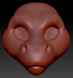 Gender Neutral Long-nosed Angel Dragon Head Base