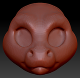 Western Kemono Short-nosed Angel Dragon Head Base