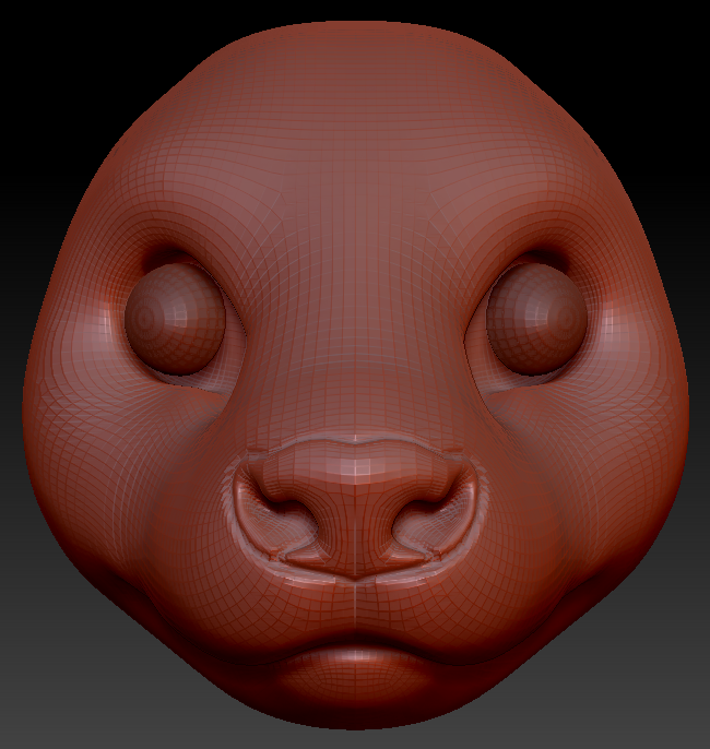 Realistic Asian Small-clawed Otter Head Base