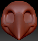 Gender Neutral Toony Bird Head Base Variant 6