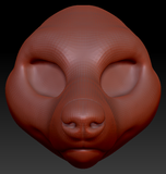 Feminine Saluki Head Base