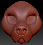 Feminine Canary Mastiff Head Base