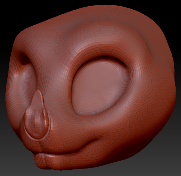 Western Kemono Leaf-nosed Bat Head Base Variant 2