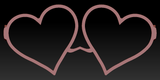 Heart Glasses W/ Arms