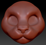 Gender Neutral Persian Cat Head Base