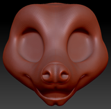 Kemono Toony Fruit Bat Static Jaw Head Base Variant 1