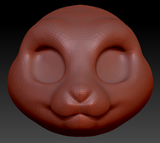 Western Kemono Bunny Head Base Variant 1