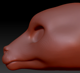 Feminine Llama Head Base
