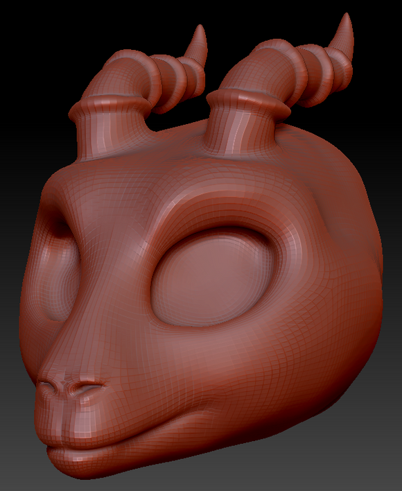 Western Kemono Goat/Sheep Head Base Complex Variant 1