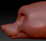 Gender Neutral Toony Small Canine Head Base Variant 1