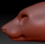 Feminine Ferret Head Base