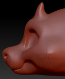Gender Neutral Toony Round-nosed Dragon Head Base Complex Variant 1