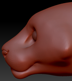 Realistic Tiger Head Base