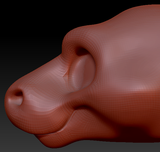 Gender Neutral Toony Angel Dragon Head Base Variant 1