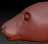 Realistic Caribou/Reindeer Head Base