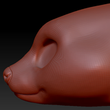 Western Kemono Hyena Head Base