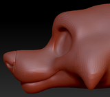 Gender Neutral Toony Large Canine Head Base Variant 1