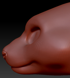 Feminine Giant Panda Head Base