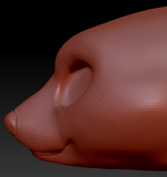 Western Kemono Black Bear Head Base