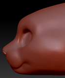 Gender Neutral Pallas Cat Head Base