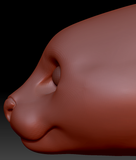 Realistic Ocelot Head Base