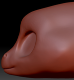 True Kemono Anole Lizard Head Base