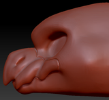 Feminine Wyvern Head Base