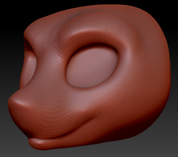 Western Kemono Sergal Head Base Variant 1