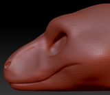 Feminine Raptor Head Base Variant 1