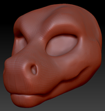 Gender Neutral Long-nosed Angel Dragon Head Base Variant 1