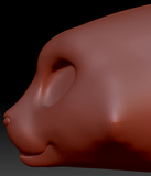 Western Kemono Tiger Static Jaw Head Base Variant 3