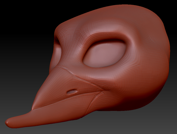 Feminine Black Skimmer Head Base