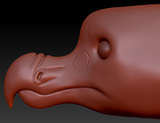 Realistic Dodo Head Base