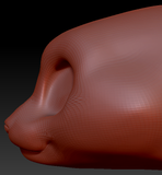 Western Kemono Somali Cat Head Base Variant 1