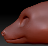 Gender Neutral Fruit Bat Head Base