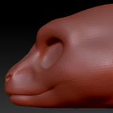 Western Kemono Raptor Head Base