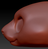 Western Kemono Hamster Head Base Variant 1