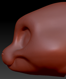 Gender Neutral Toony Bunny Head Base Variant 1