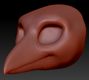 Feminine Raven Head Base