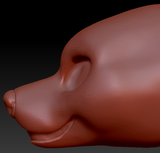 Feminine Corgi Static Jaw Head Base