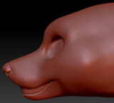Gender Neutral Fox Static Jaw Head Base