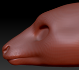 Feminine Caribou/Reindeer Head Base