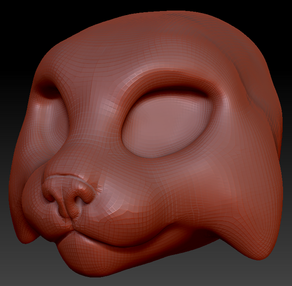 Feminine Bobcat/Lynx Head Base