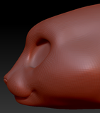 Western Kemono Oriental Shorthair Cat Head Base